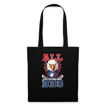 4. Juli Golf All American Bro Eagle - Stoffbeutel - Schwarz - Vorne