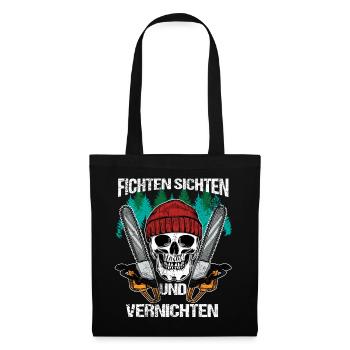 Spruce Sifting Destroying Tree Cutters Lumberjacks - Tote Bag - black - Front