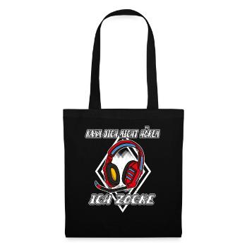 Je ne t’entends pas, je joue, je joue - Sac en tissu - noir - Devant