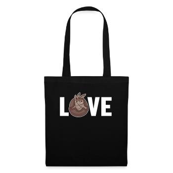 Armadillo Love Pink Fairy Chlamyphoridae - Tote Bag - black - Front