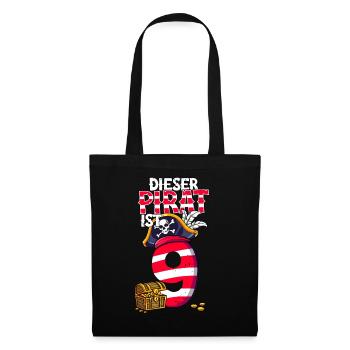 9th Birthday Pirates - Tote Bag - black - Front