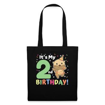 Loutre pour les enfants de 2 ans - Sac en tissu - noir - Devant