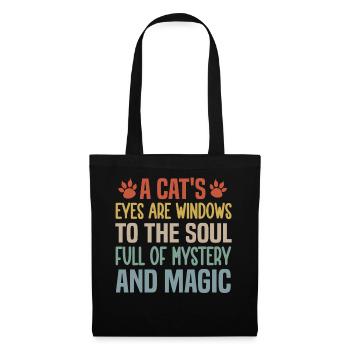 A Cat's Eyes Are Windows To The Soul, Full Of Myst - Tote Bag - black - Front