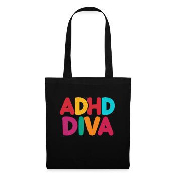 ADHD Humor And Awareness Design - Tote Bag - black - Front