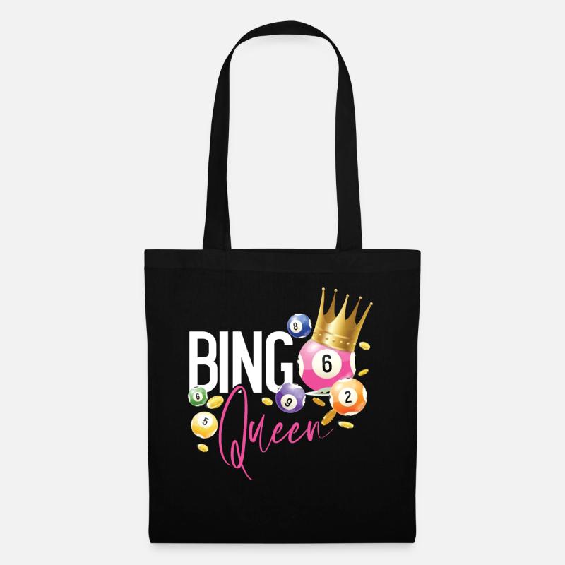 Bingo Player Queen Bingo Queen - Stoffbeutel - Schwarz