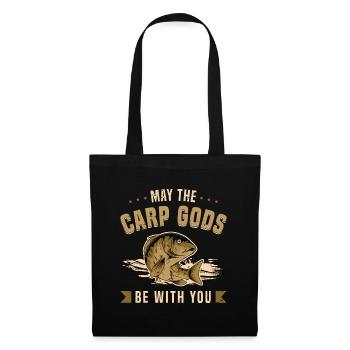 Carp Fishing May The Carp Gods Be With Fishing Rod - Tote Bag - black - Front