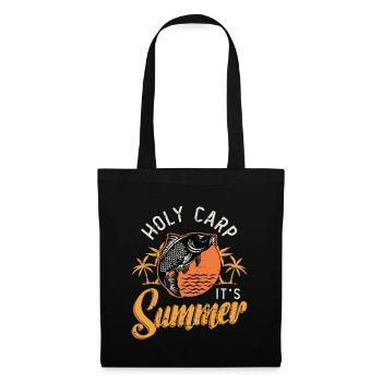 Carp Fishing Holy Carp It's Summer Fishing Lover - Tote Bag - black - Front