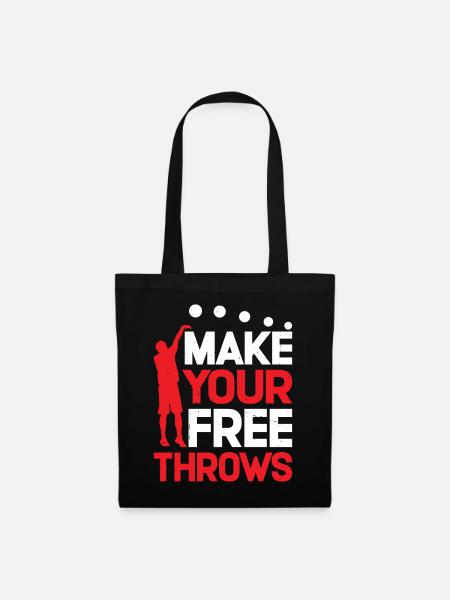 Make Your Free Throws 7 - Stoffbeutel - Schwarz