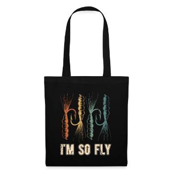 Fly Fishing I'm So Fly Sportfishing Fisherman - Stoffbeutel - Schwarz - Vorne