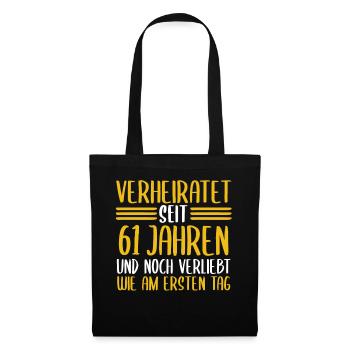 Mariage Ormes Mariage 61 ans Mariage - Sac en tissu - noir - Devant