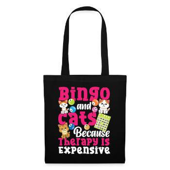 Bingo Player Cat Bingo And Cats - Stoffbeutel - Schwarz - Vorne