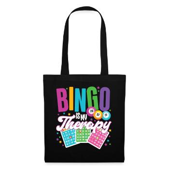 Le bingo est ma thérapie - Sac en tissu - noir - Devant