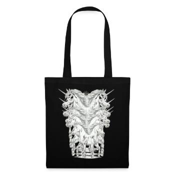Licorne Licornes Créatures mythiques Animaux mythiques Enfant - Sac en tissu - noir - Devant