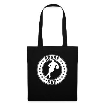 Papa Joueur De Rugby Papa De Rugby - Sac en tissu - noir - Devant