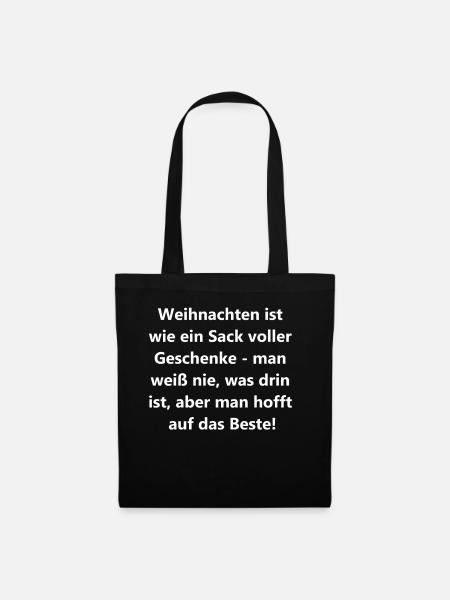 Überraschungs-Geschenk für jeden Anlass - Stoffbeutel - Schwarz