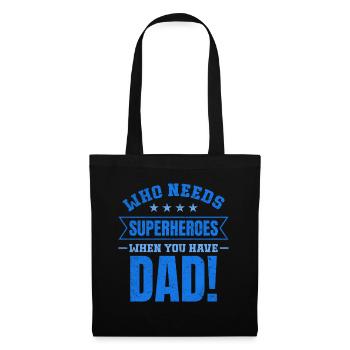 Superhero Dad Better Than Any Comic Book Hero - Tote Bag - black - Front