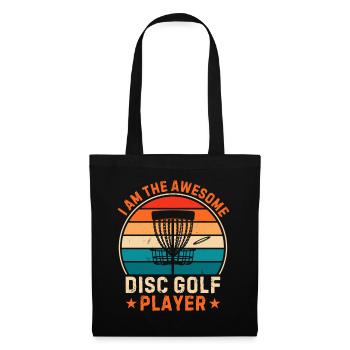 Disc Golfer Je suis le super joueur de disc golf - Sac en tissu - noir - Devant