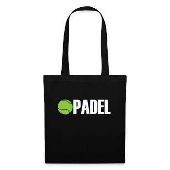 Padel Tennis Sports et Balle - Sac en tissu - noir - Devant
