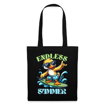 Summer Surfing Duck Holiday Sea Wave Beach Cool - Tote Bag - black - Front