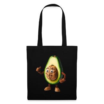 Cute avocado with walnut kernel! - Tote Bag - black - Front