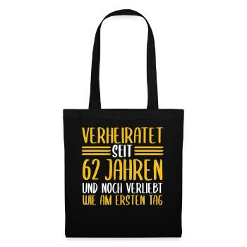 Mariage Aquarium Mariage 62 ans mariage - Sac en tissu - noir - Devant