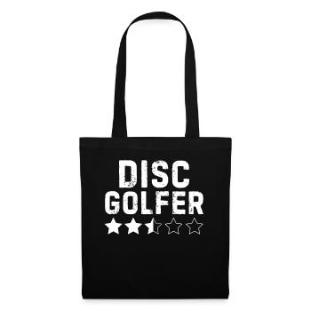 Funny Disc Golfer Disc Golf - Stoffbeutel - Schwarz - Vorne