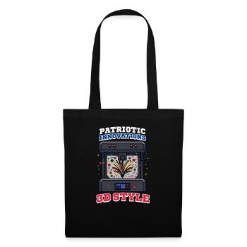 Patriotischer 3D-Druck Patriotische Innovationen - Stoffbeutel - Schwarz - Vorne