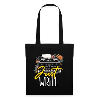 Writing Just Write Novelist Book Writer Publisher - Tote Bag - black - Front