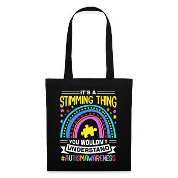 Autisme Autiste Autiste - Sac en tissu - noir - Devant