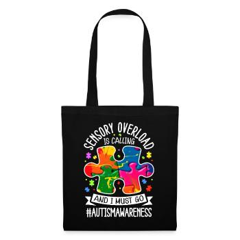 Autisme Autiste Autiste - Sac en tissu - noir - Devant