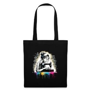 girl who love sewing - Tote Bag - black - Front