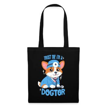 Trust Me I'm A Dogtor - Tote Bag - black - Front
