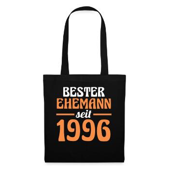 Valentine's Day Best Husband Since 1996 - Tote Bag - black - Front