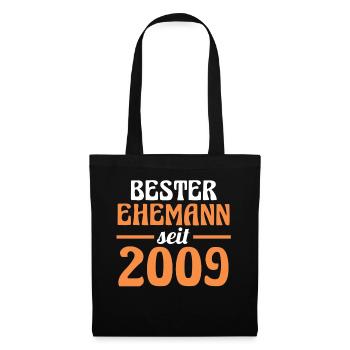 Valentine's Day Best Husband Since 2009 - Tote Bag - black - Front