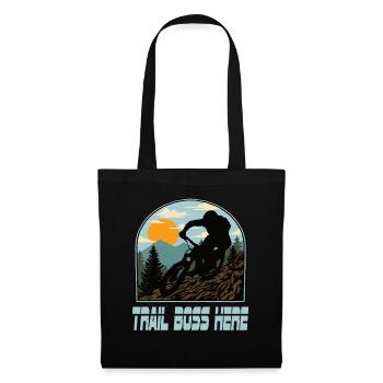 Downhill Mountain Bike Mtb Mountain Bike Biking - Tote Bag - black - Front