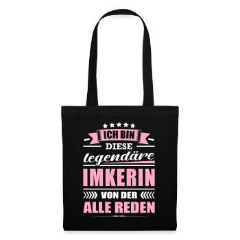 Ich Bin Diese Legendäre Imkerin Imker Imkern - Stoffbeutel - Schwarz - Vorne