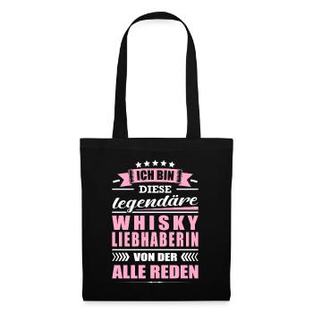 Ich Bin Diese Legendäre Whiskyliebhaberin Whisky - Stoffbeutel - Schwarz - Vorne