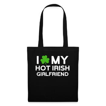 J’aime ma petite amie irlandaise sexy - Sac en tissu - noir - Devant
