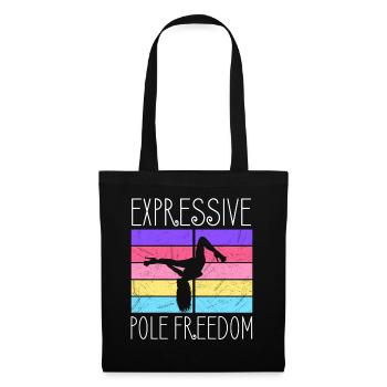 Danseuse de pole dance, Pole dance, Pole dance - Sac en tissu - noir - Devant