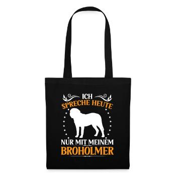 Broholmer Ne parlez qu’à Broholmer - Sac en tissu - noir - Devant