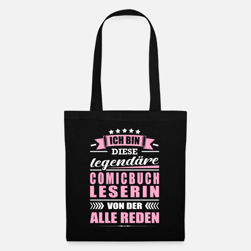 Ich Bin Diese Legendäre Comicbuchleserin Comic - Stoffbeutel - Schwarz