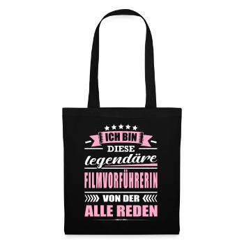 Ich Bin Diese Legendäre Filmvorführerin Kino - Stoffbeutel - Schwarz - Vorne