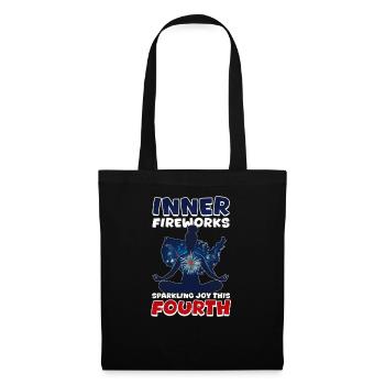 Patriotic Buddhist Sparking Joy This Fourth - Tote Bag - black - Front