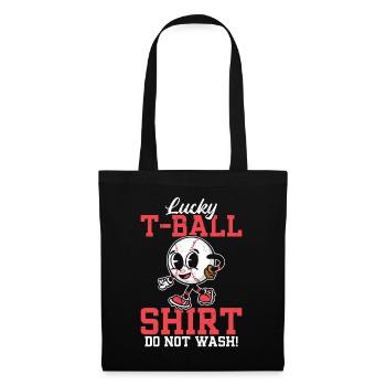 Lucky T-Ball Shirt. Do not wash! - Funny Tee-ball - Stoffbeutel - Schwarz - Vorne