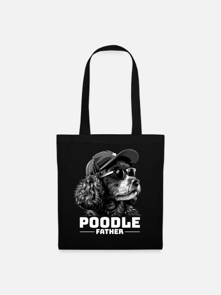 Poodle Father - Stoffbeutel - Schwarz
