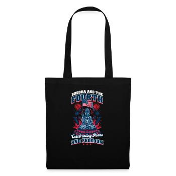 Un bouddhiste patriotique célèbre la paix et la liberté - Sac en tissu - noir - Devant