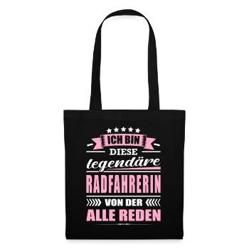 Ich Bin Diese Legendäre Radfahrerin Fahrrad - Stoffbeutel - Schwarz - Vorne