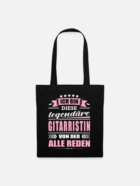 Ich Bin Diese Legendäre Gitarristin Musikerin - Stoffbeutel - Schwarz