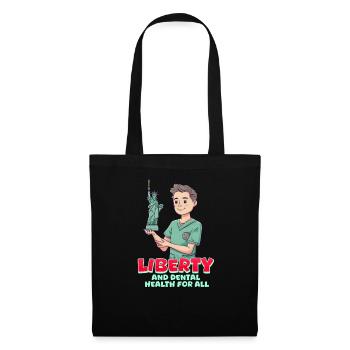 Patriotic Dentist Liberty and Dental Health for Al - Tote Bag - black - Front