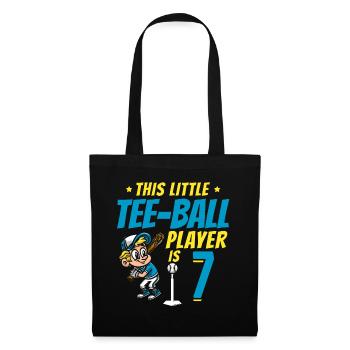 Tee-ball player Party 7th Birthday Tee-ball player - Tote Bag - black - Front
